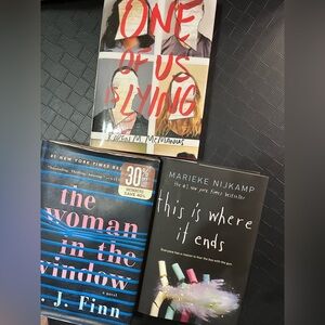 Lot of 3 hardback books: authors Finn, Nijkamp, McManus.